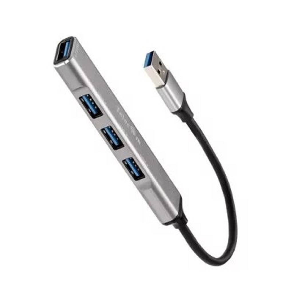 Telecom <TA308U> Переходник USB 3.0 -->USB3.0+3 USB2.0, Aluminum Shell, 0.2м