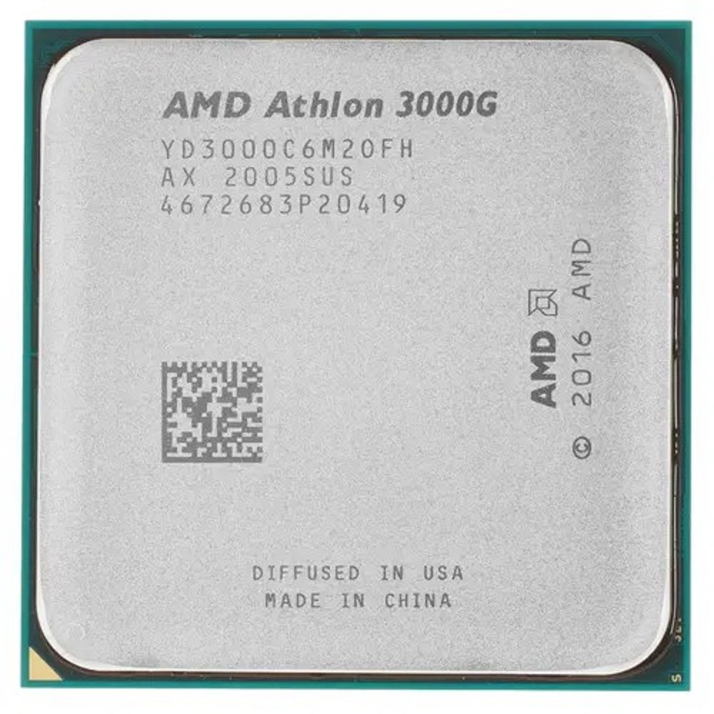 CPU AMD Athlon 3000G OEM  (YD3000C6M2OFH) {3.5GHz, 5MB, 35W, AM4, with Radeon Vega 3 Graphics}