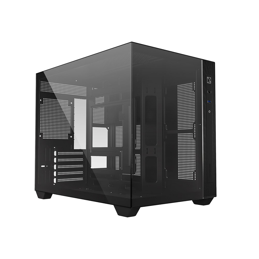 Case ID-Cooling VIEW 500 Black mATX/ win TG/ no fan/ CPU 162mm/ GPU 407mm/ no PSU