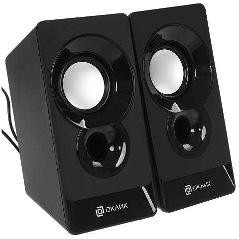 Колонки Oklick OK-165 2.0 черный 6Вт