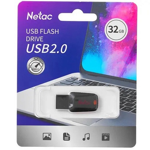Netac USB Drive 32GB U197 USB2.0, retail version